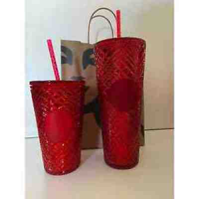 Red Studded Starbucks holiday christmas cup 2021 - Sold on eBay Dec 06, 2021 for $89.88
