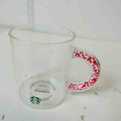 Starbucks Valentine gift valentines hearts Handle Clear Glass Cup Mug RARE 12oz - Sold on eBay Nov 24, 2021 for $79.94