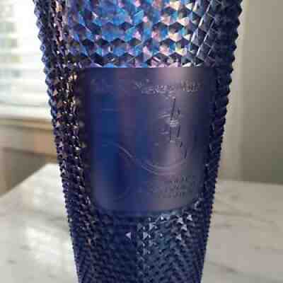 Walt Disney World 50th Anniversary Blue Iridescent Starbucks Tumbler NEW - Sold on eBay Nov 10, 2021 for $75.00