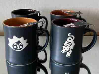 4 Starbucks Mugs Coffee Blends Sumatra French Roast Breakfast Blend Guatemala