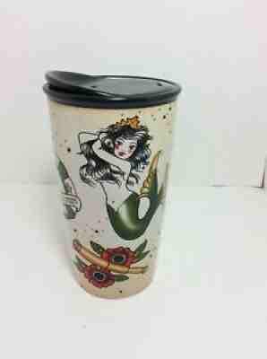 Starbucks 2015 Mermaid ~Siren Tattoo ~Anchor Ceramic Tumbler Cup ~12oz EUC - Sold on eBay Dec 05, 2021 for $75.00