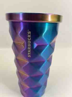 STARBUCKS Iridescent Purple Pineapple Metal Tumbler Grande 16oz 2016 Rare - Sold on eBay Oct 12, 2021 for $74.99