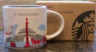 NWT Starbucks ST. PETERSBURG Russia  You Are Here YAH Collector Mug w/SKU - Sold on eBay Nov 13, 2021 for $74.99