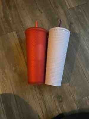 Starbucks Lilac And Red Studded Tumbler Set - Sold on eBay Sep 14, 2021 for $74.98
