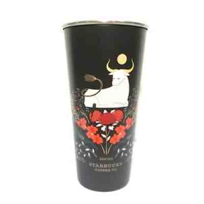 Starbucks Stainless steel ToGo Tumbler 16oz.Black OX & Flower - Sold on eBay Oct 21, 2021 for $74.00