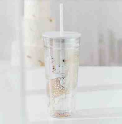 New Starbucks 2021 China 50 Anniversary Siren Double Wall 20oz Glass Straw Cup - Sold on eBay Nov 29, 2021 for $73.00