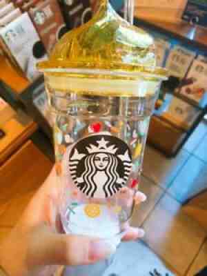 2019 Starbucks Japan Whip Heat-resistant Glass Cup Happy Tumbler 355ml - Sold on eBay Oct 24, 2021 for $72.99