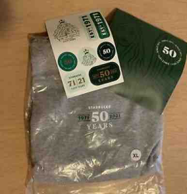 Brand New Starbucks 50th Anniversary T Shirt Size X-Large Limited Employees Only - Sold on eBay Oct 11, 2021 for $71.00