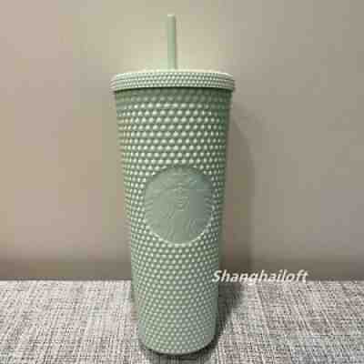 Authentic 2021 Starbucks 24oz Mint Matte Studded Tumbler straw cup china - Sold on eBay Nov 21, 2021 for $58.99
