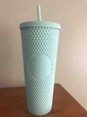 Starbucks Matte Mint Studded Tumbler 24oz Venti Cold Cup 2021 Limited New - Sold on eBay Nov 19, 2021 for $57.00