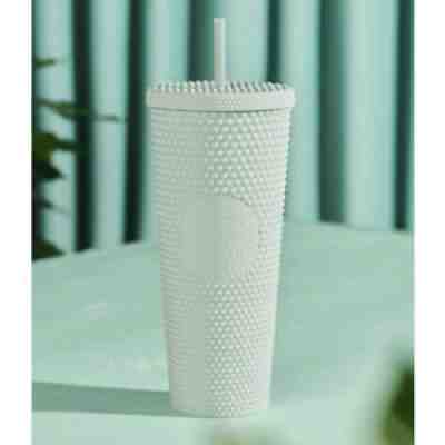 New 2021 Starbucks China Matte Mint Green Studded 24oz Plastic Tumbler Straw Cup - Sold on eBay Oct 28, 2021 for $56.99