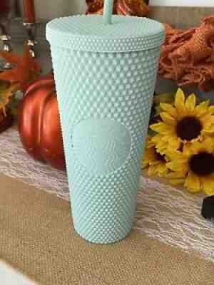 Starbucks Matte Mint Studded Tumbler 24oz Venti Cold Cup 2021 Limited New - Sold on eBay Nov 24, 2021 for $55.00