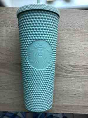Starbucks Matte Mint Studded Tumbler 24oz Venti Cold Cup 2021 Limited New - Sold on eBay Dec 01, 2021 for $55.00