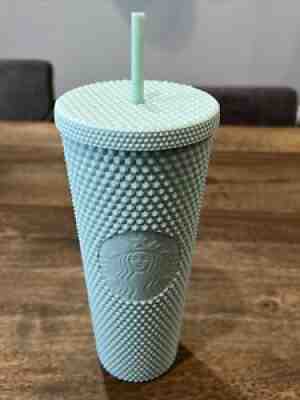 Starbucks Matte Mint Studded Tumbler 24oz Venti Cold Cup 2021 Limited New - Sold on eBay Nov 22, 2021 for $54.99