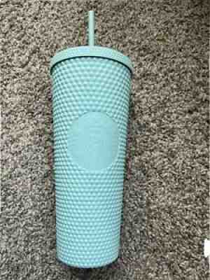 Starbucks Matte Mint Studded Tumbler 24oz Venti Cold Cup 2021 Limited US Release - Sold on eBay Dec 05, 2021 for $50.00