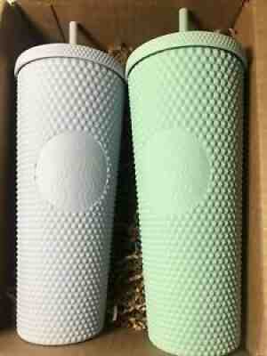 New Starbucks 2021 Holiday Matte Pick Lilac OR Mint 24oz Cold Cup Tumbler Venti - Sold on eBay Dec 03, 2021 for $49.99