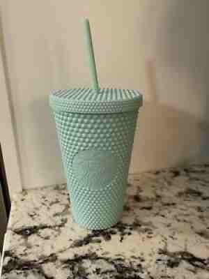 NWT Starbucks 2021 Christmas Mint Matte Studded 16oz Diamond Holiday Tumbler - Sold on eBay Nov 17, 2021 for $48.99