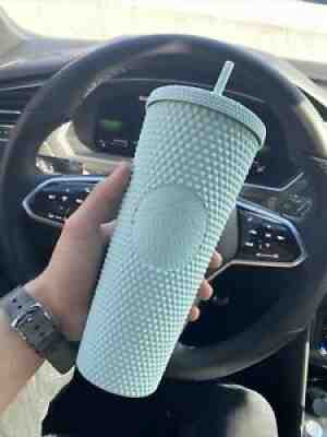 Starbucks Matte Mint Studded Tumbler 24oz Venti Cold Cup 2021 Limited US Release - Sold on eBay Dec 03, 2021 for $46.99