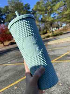 Starbucks Matte Mint Studded Tumbler 24oz Venti Cold Cup 2021 Limited New - Sold on eBay Nov 26, 2021 for $45.00