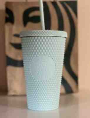 Starbucks 2021 Christmas Holiday Matte Mint Green Studded Tumbler 16oz. NEW - Sold on eBay Dec 04, 2021 for $33.99