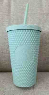 Starbucks 2021 Christmas Mint Matte Green Studded 16oz Grande Holiday Tumbler - Sold on eBay Nov 26, 2021 for $31.95