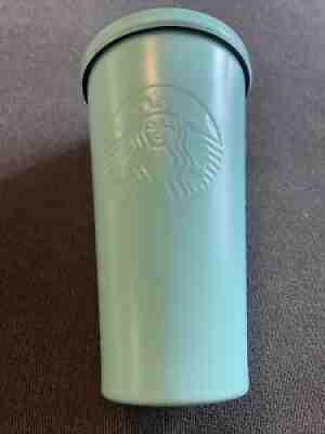 Starbucks 16 Oz Matte Mint Green Cold Metal Stainless Tumbler No Straw Rare - Sold on eBay Oct 25, 2021 for $22.95