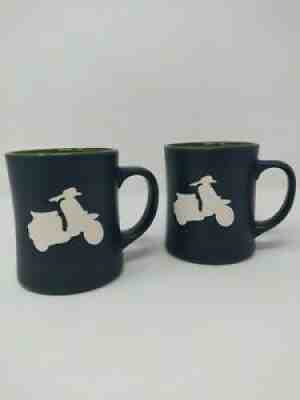 Lot of 2 Starbucks 16 Oz Coffee Mug 2011 Vespa Scooter Matte Gray Green Inside - Sold on eBay Sep 10, 2021 for $19.99