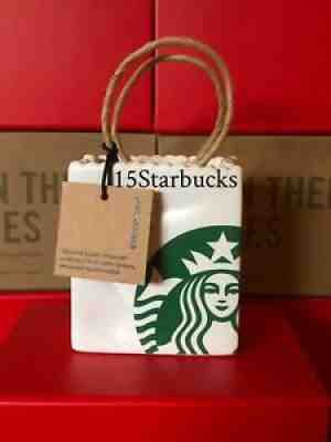 Starbucks Shopping Bag Gift Card Holder - Ornament - 2018 Holiday - Sold on eBay Oct 08, 2021 for $1,399.00