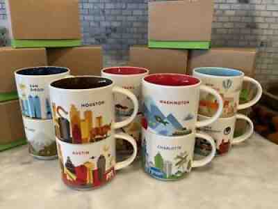 10 You Are Here Starbucks Mugs - Sold on eBay Dec 07, 2021 for $190.00