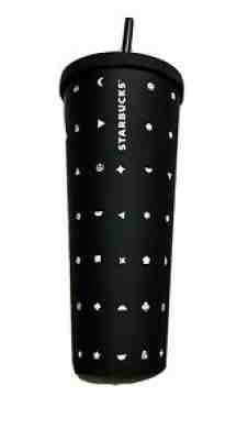 2017 Starbucks Emoji Tumbler EUC Black Hearts 24oz 710mL collector cup - Sold on eBay Dec 03, 2021 for $175.33