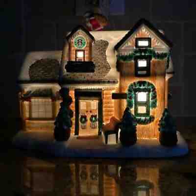 2001 Starbucks Holiday House Home Porcelain Lighted SKU 171580 - Sold on eBay Dec 08, 2021 for $150.00