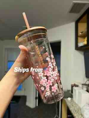 Starbucks Cherry Blossom Sakura Double Wall Glass Cup - Sold on eBay Dec 07, 2021 for $100.00