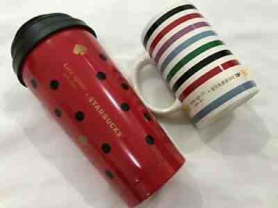 Japan Starbucks Kate Spade Red Tumbler 473ml & Mug 355ml Limited Edition - Sold on eBay Dec 06, 2021 for $95.00
