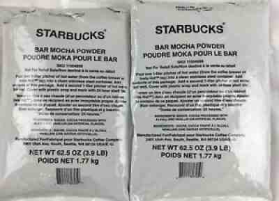 2 x Starbucks Bar Mocha Powder 3.9 Pound (LB) Bags Each BBD 4/2022 - Sold on eBay Dec 08, 2021 for $79.99