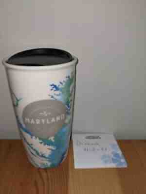 Rare Starbucks 2016 Maryland Chesapeake Bay Ceramic Travel Mug Tumbler 12 oz. - Sold on eBay Nov 28, 2021 for $75.00