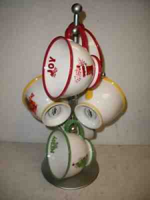 Set of 6 Starbucks Holiday 2007 Coffee Mugs Merry Joy Wish - Sold on eBay Dec 06, 2021 for $75.00