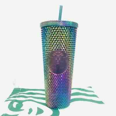 Starbucks Tumbler Venti 24 Oz.Cold Cup Bling Crystal Green - Sold on eBay Dec 08, 2021 for $74.00