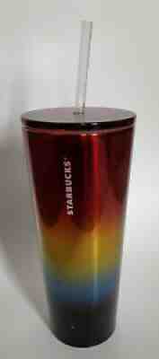 Starbucks Stainless Steel Pride Rainbow Cold Cup Tumbler Metallic NEW - Sold on eBay Dec 08, 2021 for $72.00