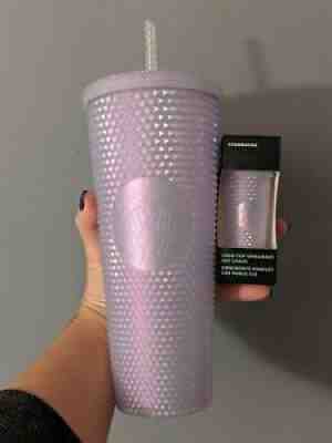 Starbucks Holiday 2021 Icy White Lilac Bling Studded Cold Cup Set Bundle Venti - Sold on eBay Nov 24, 2021 for $71.08