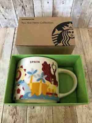 Starbucks Spain YAH Mug Flamenco Guitar Ham Paella Sun Tapas You Are Here - Sold on eBay Nov 18, 2021 for $70.61