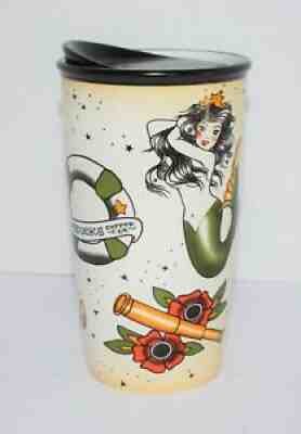 2015 Starbucks Mermaid Siren Tattoo Sailor Travel Mug Ceramic Tumbler Cup 12 oz - Sold on eBay Sep 13, 2021 for $70.00