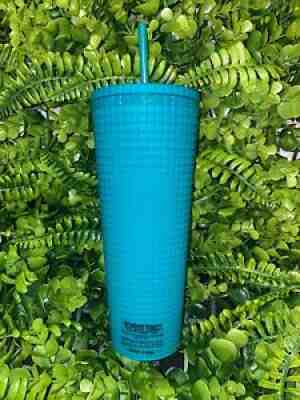 New Release 2021 Starbucks Mexico Fall Teal Grid 24oz Tumbler - Sold on eBay Sep 29, 2021 for $70.00