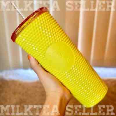Starbucks Taiwan Lemon Yellow Studded Cold Cup Tumbler On Hand ( US STOCK ) - Sold on eBay Oct 24, 2021 for $70.00