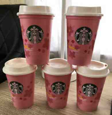 Starbucks Japan Sakura 2020 Reusable Cup Limited Cherry Blossoms Set Of 5 - Sold on eBay Nov 12, 2021 for $70.00