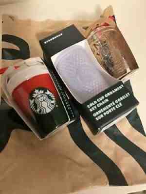 Starbucks BUNDLE NY + Green/Red Ornament + Icy Bling Keychain Holiday 2021 BNWT - Sold on eBay Nov 30, 2021 for $70.00