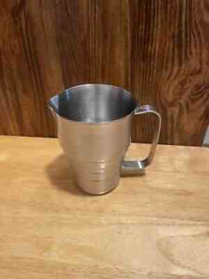 STARBUCKS - COMMERCIAL 20 OZ XAM STAINLESS STEEL STEAMING MILK FROTHER PITCHER . - Sold on eBay Dec 04, 2021 for $70.00