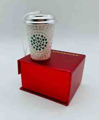 Starbucks 2014 Swarovski Crystal Holiday Christmas Ornament - Sold on eBay Dec 08, 2021 for $70.00