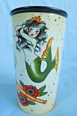 2015 Starbucks Mermaid Siren Tattoo Sailor Travel Mug Ceramic Tumbler Cup 12 oz - Sold on eBay Sep 19, 2021 for $69.99