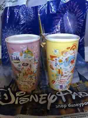 Disney Parks Disneyland & California Adventure Ceramic Starbucks Mug Tumblers - Sold on eBay Sep 22, 2021 for $69.99