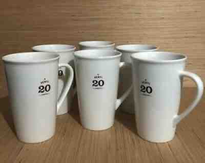 Lot of 6 Starbucks Venti 20 Ounces Ivory Tall Tapered Coffee Mug Cup 2010 - Sold on eBay Oct 11, 2021 for $69.99